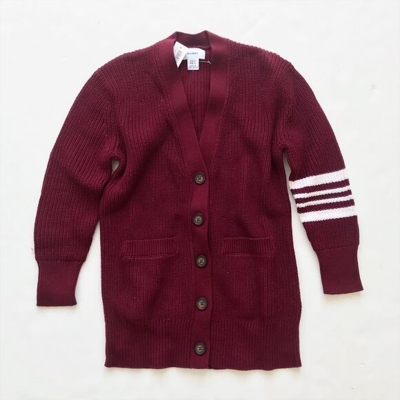 Old Navy NWT wine knit long cardigan S(6/7) - Picture 1 of 3